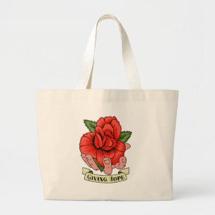 Grand Tote Bag Donner l'espoir