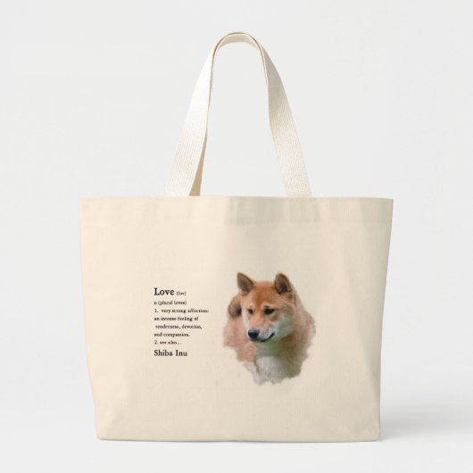 Grand Tote Bag Dons Shiba Inu (Devant)
