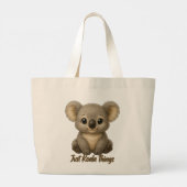 Grand Tote Bag Douce bébé koala (Dos)
