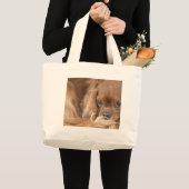Grand Tote Bag Douce Cavalier King Charles Spaniel Ruby (Devant (produit))