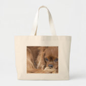 Grand Tote Bag Douce Cavalier King Charles Spaniel Ruby (Devant)