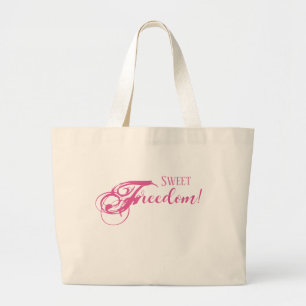 Grand Tote Bag Douce liberté ! Jumbo Fourre-tout (rose)