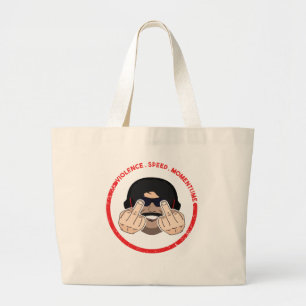 Grand Tote Bag Dr. Manque De Respect Violence Vitesse Momentum T-