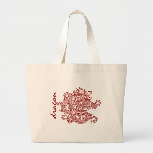 Grand Tote Bag dragon (Devant)