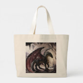 Grand Tote Bag Dragon dans la grotte (Dos)