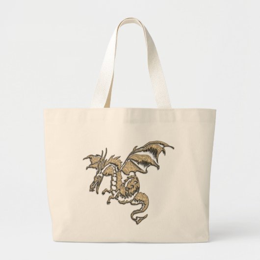Grand Tote Bag Dragon d'or (Devant)