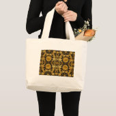 Grand Tote Bag dragon doré (Devant (produit))