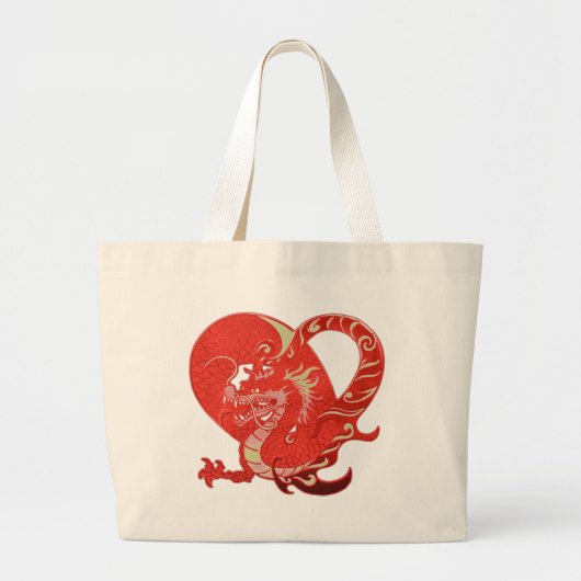 Grand Tote Bag Dragon Heart Valentine (Devant)