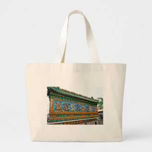 Grand Tote Bag Dragons chinois
