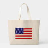Grand Tote Bag Drapeau américain (Dos)