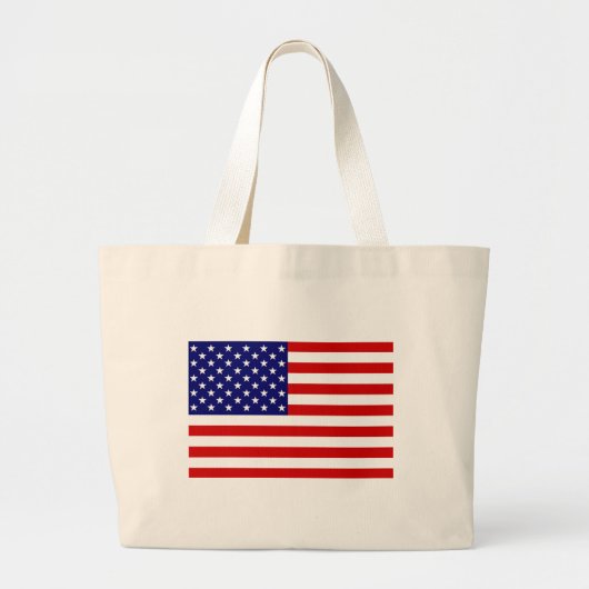 Grand Tote Bag Drapeau américain (Devant)