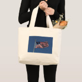 Grand Tote Bag Drapeau américain (Devant (produit))