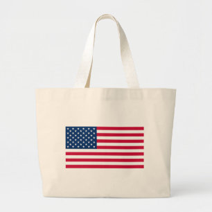 Grand Tote Bag Drapeau américain - États-Unis d'Amérique - Pat