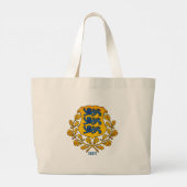 Grand Tote Bag Drapeau/armoiries de l'Estonie (Dos)