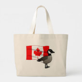 Grand Tote Bag Drapeau canadien (Dos)