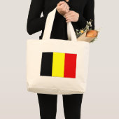 Grand Tote Bag Drapeau de Belgique (Devant (produit))