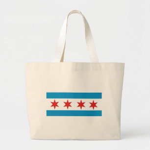 Grand Tote Bag drapeau de Chicago
