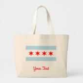 Grand Tote Bag Drapeau de Chicago, Illinois (Devant)