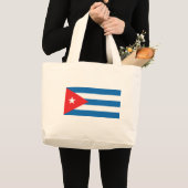 Grand Tote Bag Drapeau de Cuba (Devant (produit))