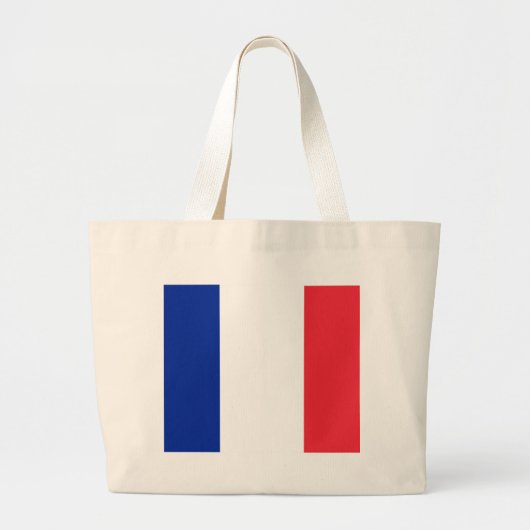 Grand Tote Bag Drapeau de France (Devant)
