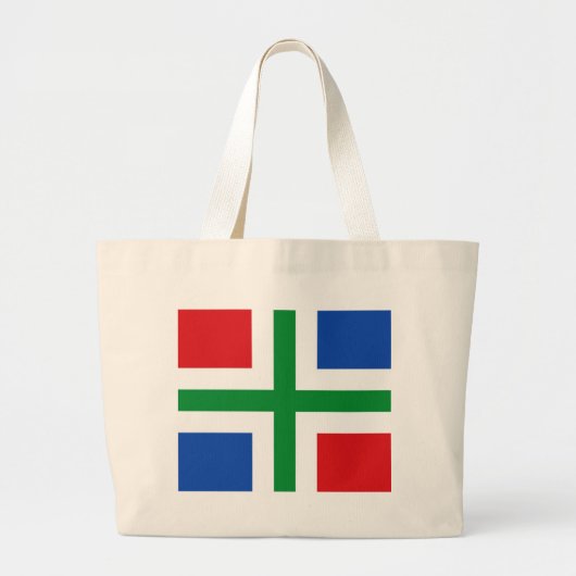 Grand Tote Bag Drapeau de Groningen (province) (Devant)