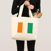 Grand Tote Bag Drapeau de la Côte d'Ivoire - Drapeau de la Côte d (Devant (produit))
