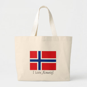 Grand Tote Bag Drapeau de la Norvège
