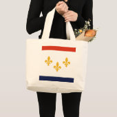 Grand Tote Bag Drapeau de la Nouvelle-Orléans, Louisiane (Devant (produit))