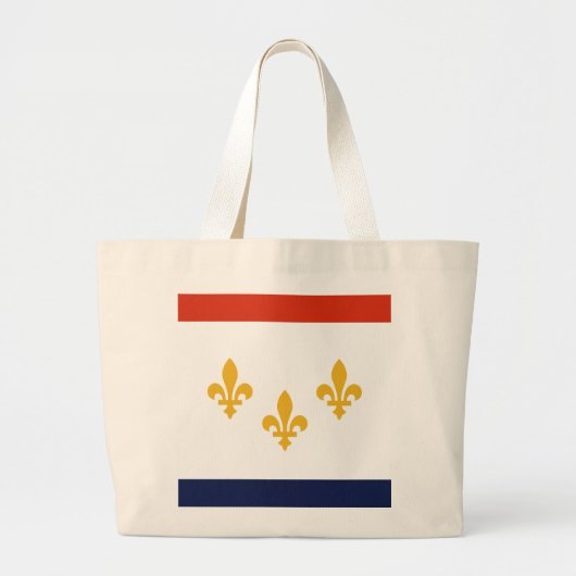 Grand Tote Bag Drapeau de la Nouvelle-Orléans, Louisiane (Devant)