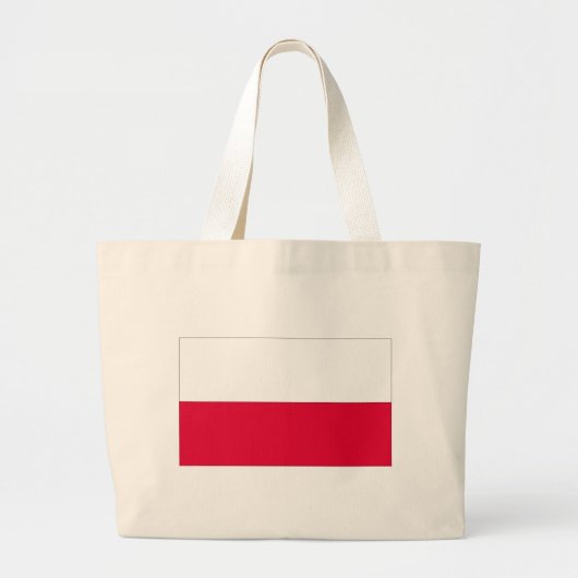 Grand Tote Bag Drapeau de la Pologne (Devant)