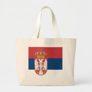 Grand Tote Bag Drapeau de la Serbie