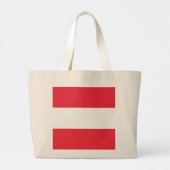 Grand Tote Bag Drapeau de l'Autriche (Dos)