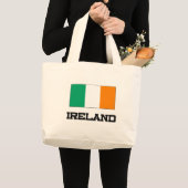 Grand Tote Bag Drapeau de l'Irlande (Devant (produit))