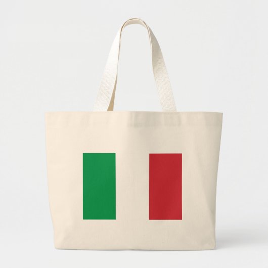 Grand Tote Bag Drapeau de l'Italie (Devant)