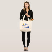 Grand Tote Bag Drapeau de l'Uruguay (Devant (modèle))