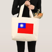 Grand Tote Bag Drapeau de Taïwan (Devant (produit))