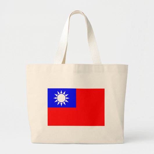 Grand Tote Bag Drapeau de Taïwan (Devant)