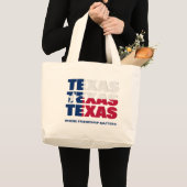 Grand Tote Bag DRAPEAU DE TEXAS Patriotique Personnalisé (Devant (produit))