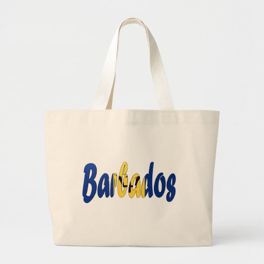 Grand Tote Bag Drapeau des Barbade (Devant)