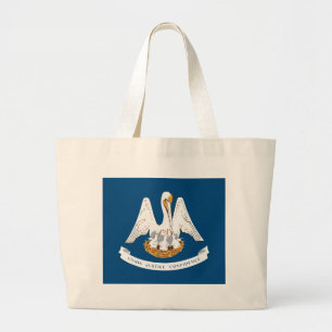 Grand Tote Bag Drapeau d'État de Louisiane