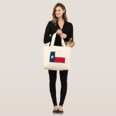 Grand Tote Bag Drapeau d'État du Texas (Devant (modèle))