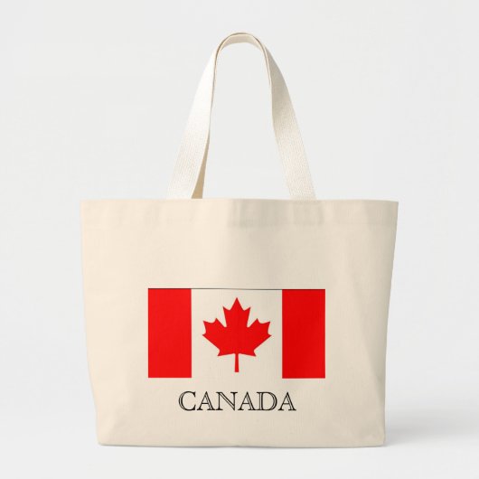 Grand Tote Bag Drapeau du Canada (Devant)