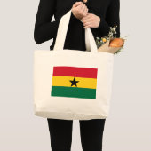 Grand Tote Bag Drapeau du Ghana (Devant (produit))