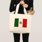 Grand Tote Bag Drapeau du Mexique (Devant (produit))