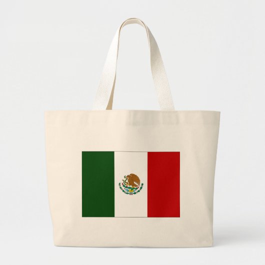 Grand Tote Bag Drapeau du Mexique (Devant)