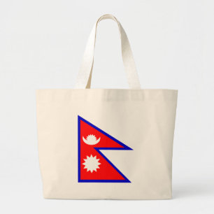 Grand Tote Bag Drapeau du Népal