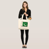 Grand Tote Bag Drapeau du Pakistan (Devant (modèle))