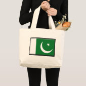Grand Tote Bag Drapeau du Pakistan (Devant (produit))
