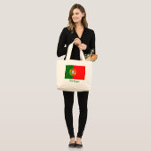 Grand Tote Bag Drapeau du Portugal (Devant (modèle))