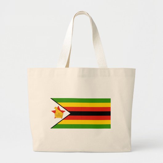 Grand Tote Bag drapeau du zimbabwe (Devant)